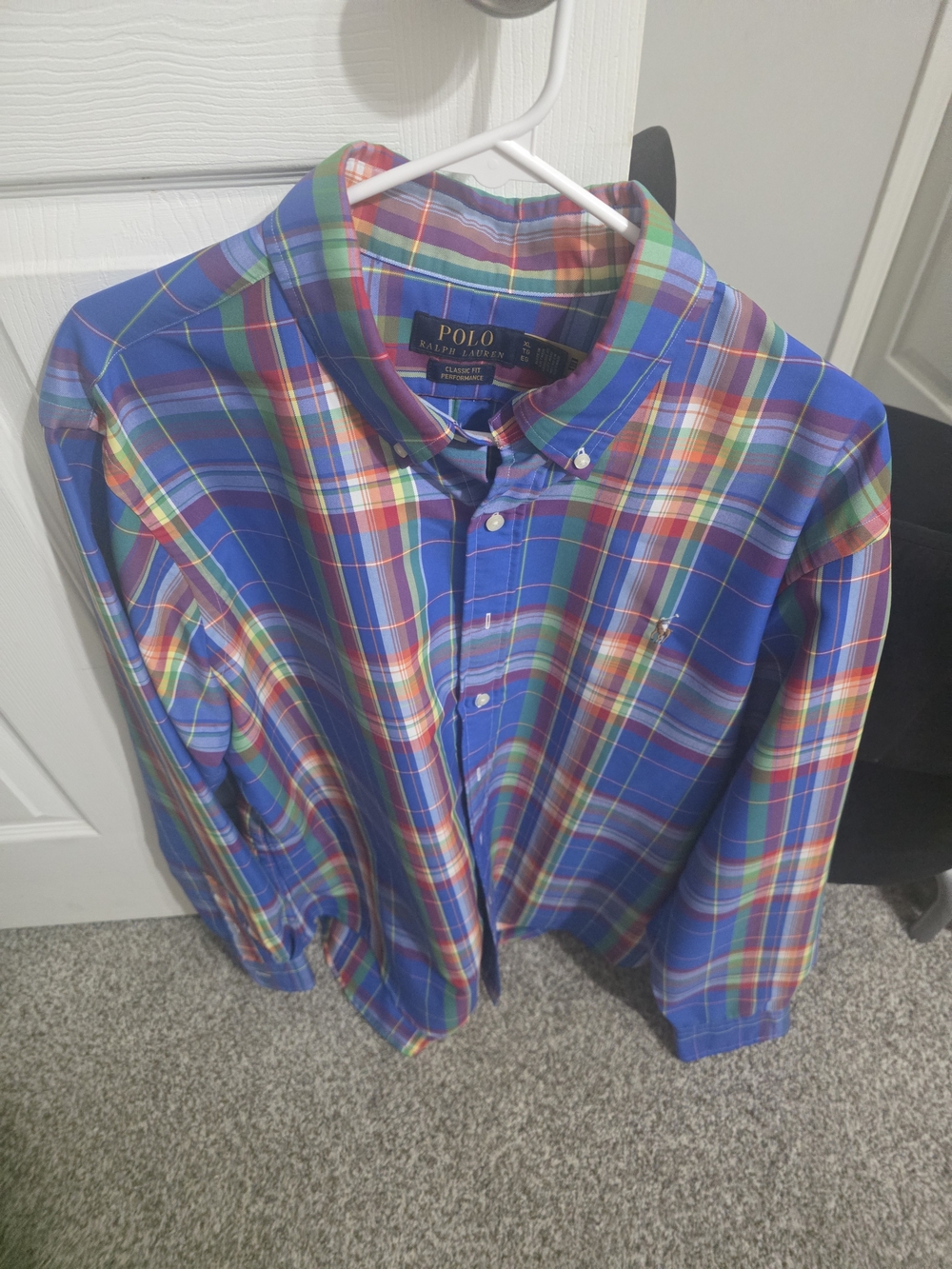 Polo by Ralph Lauren Blue Multicolor Plaid Button-Down Shirt
